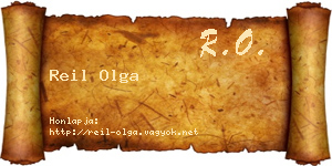Reil Olga névjegykártya